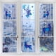 thumbnail image 3 of Adorno navideño de copo de nieve para decoración de ventanas, pegatina de pared de alce y copo de nieve azul, 1/3/5 piezas, 2023, 3 of 4