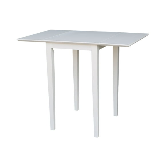 International Concepts Small Drop Leaf Table - White