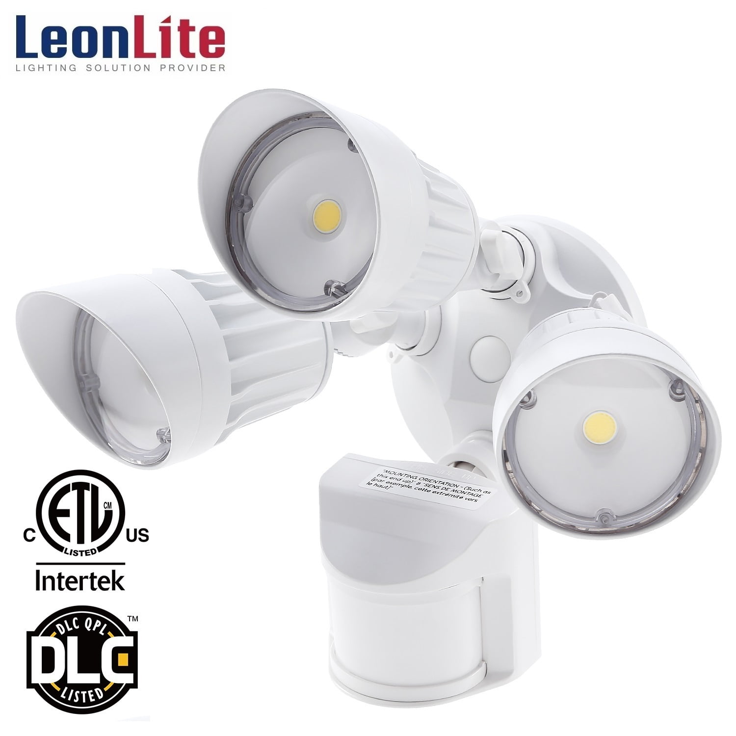Leonlite 30w Led Security Lights With Motion Sensor Outdoor For Patio Yard 5000k Daylight White