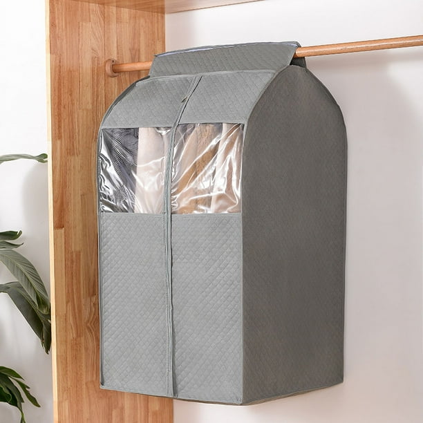Bolsa a prueba de polvo tridimensional, funda para ropa, bolsa para guardar ropa, bolsa para guardar trajes de casa, funda transparente para chaqueta de plumón, bolsa para colgar abrigos