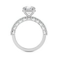 thumbnail image 3 of Lab Grown Diamond Engagement Ring For Women | 4 Carat IGI Certified Cushion Shape FG-VS Center Diamond | 14K Yellow Gold | Elinor Side Round Shape Ring Friendly Diamonds, 3 of 5