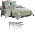 thumbnail image 4 of Teesa 10pc King Comforter Set, Shams, Blue and Gold Woven, 4 of 5