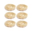 thumbnail image 1 of 6Pcs Bambou Support de Plaque de Papier - 10 Pouces Rond Tissé Porte-Plaque, Porte-Plaque de Papier Réutilisable pour Pique-Nique, 1 of 8