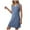 Blue, variant on felwors V-Neck Summer Casual Beach Dress for Women 2025 Vacation Women's Sleeveless Sundress with Split Blue, S