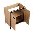 thumbnail image 2 of 30" Bathroom Vanity Base, Oak Storage Unit, Bathroom, Engineered Wood, American Style 30 Inch Vanity, Double Door Cabinet, Proof, Furniture, 2 of 6