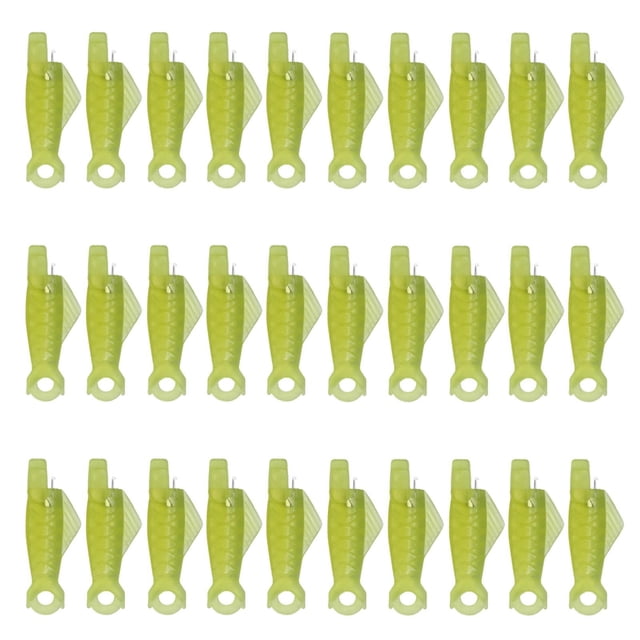 Fish Mouth Sewing Machine Needle Threader, Automatic Sewing Needle Threader, Simple Needle Threader Tool, Quick Sewing Machine Cycle Simple Needle Threader Tool (Green/5 Pcs) 0.31x1.22"