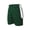 Forest/ White, variant on B05785754 Womens Single Ply Reversible Shorts, Royal & White - Medium
