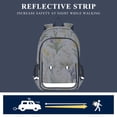 thumbnail image 5 of FORMRS Unisex School Backpack 17" Student Travel Bag with Laptop Compartment, Floral Rabbit, 5 of 7
