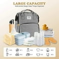 thumbnail image 3 of Baby Diaper Backpack - Waterproof, Large Capacity with Changing Station & Changing Pad, Nursing & Bottle Bag, Baby Shower Tote, for Baby Registry Search, Newborn Essentials, 3 of 6