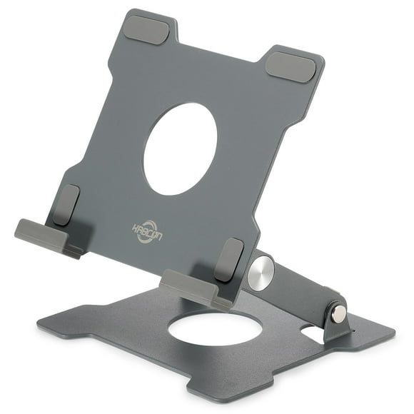 Soporte para tableta KABCON ajustable portátil para iPad, color gris