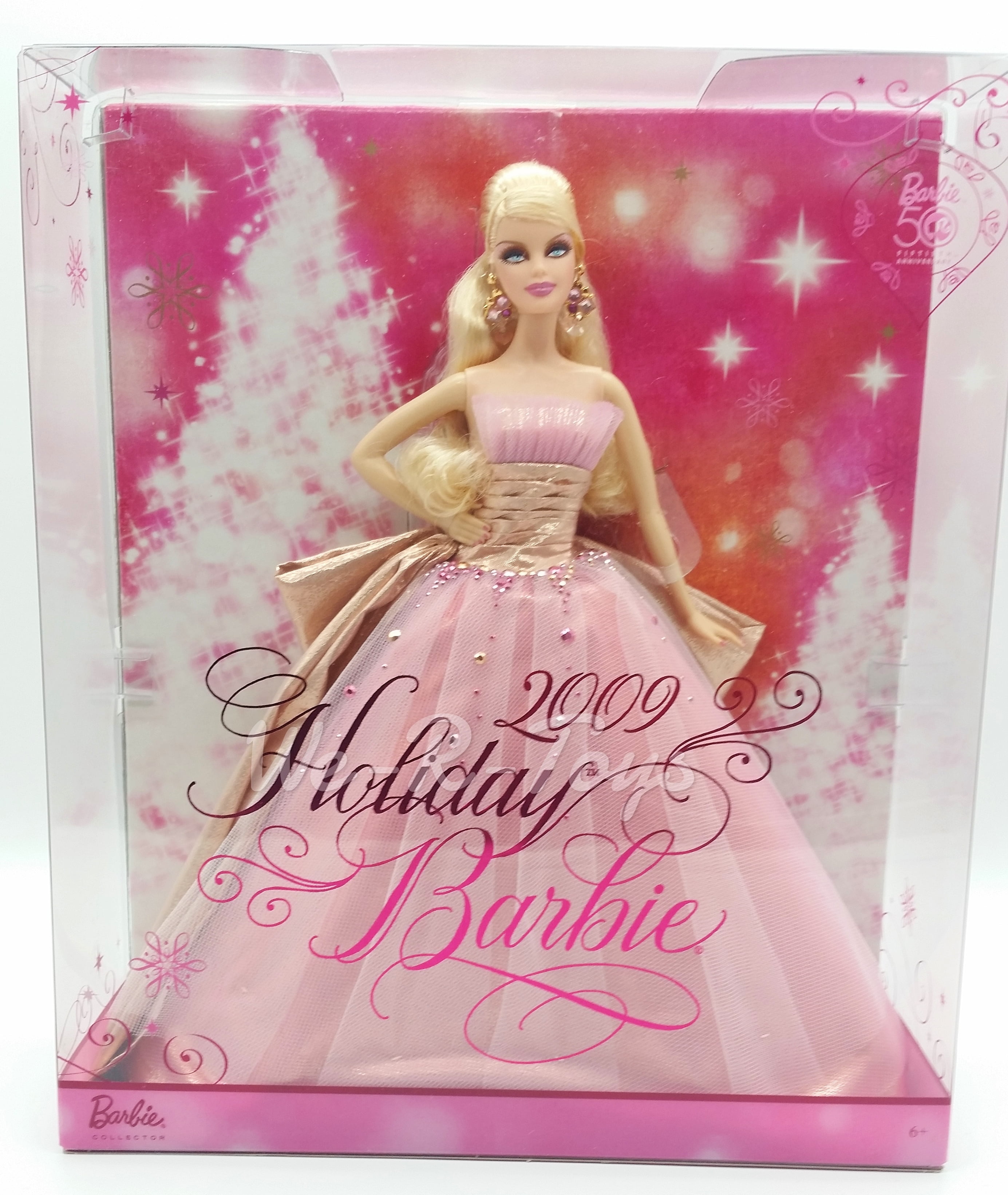 Gaan Kneden Gelach Barbie Pink Label - 2009 Holiday Barbie Collector Doll - Walmart.com