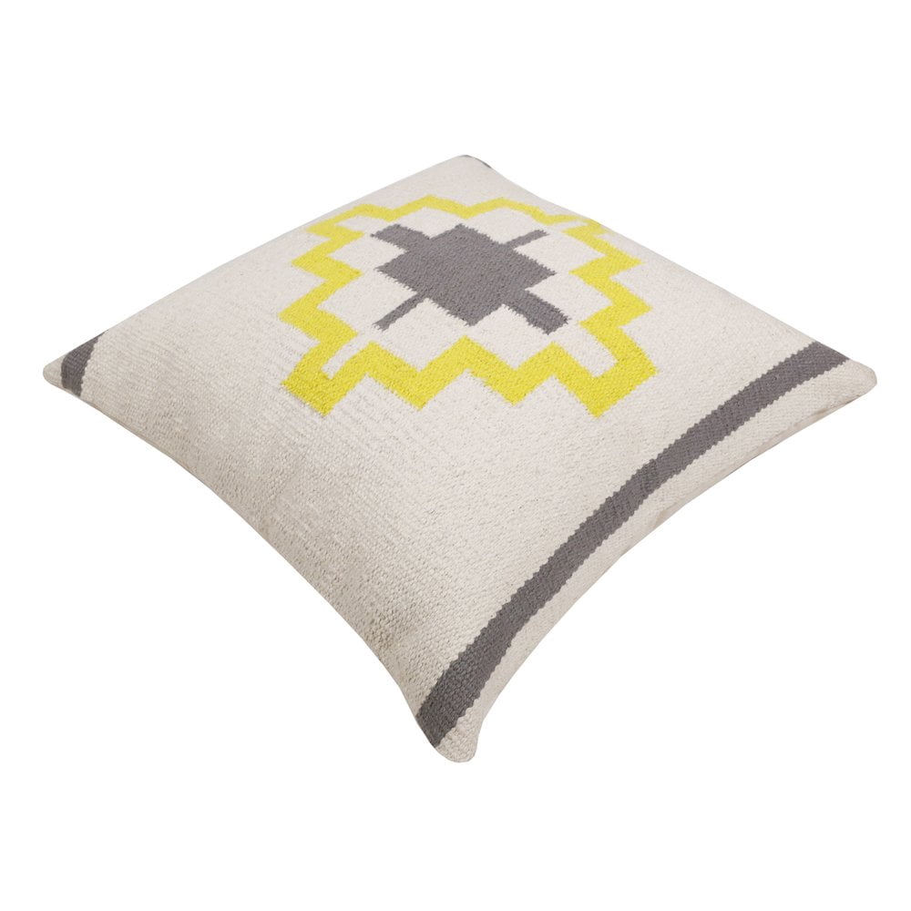 LR Home Apollo Cotton Poly Filled Pillow in Gray/White, 20" x 20"