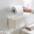 thumbnail image 5 of WIZUTIZ Toilet Tissue Box Non Perforated Wall Mounted Toilet Paper Box Toilet Paper Toilet Paper Roll Paper Box Household Items for New Home Easy to Dry, 5 of 5