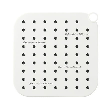

ERTUTUYI Bathroom Toilet Kitchen Deodorization Cover Drain-Pad Silicone Sewer Water Plug White