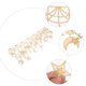thumbnail image 2 of Star Moon Lace Trim Dress Lace Lace Trim Decorative Lace Nid para ropa Bordado de encaje de encaje, 2 of 5