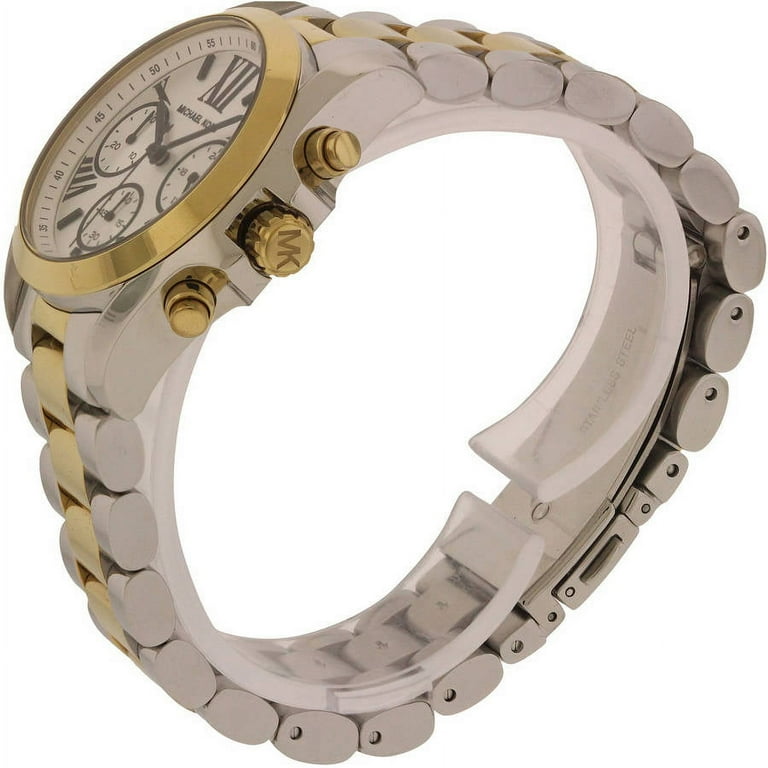 Michael Kors Women s Mini Bradshaw Two Tone Chronograph Watch MK5912 Walmart