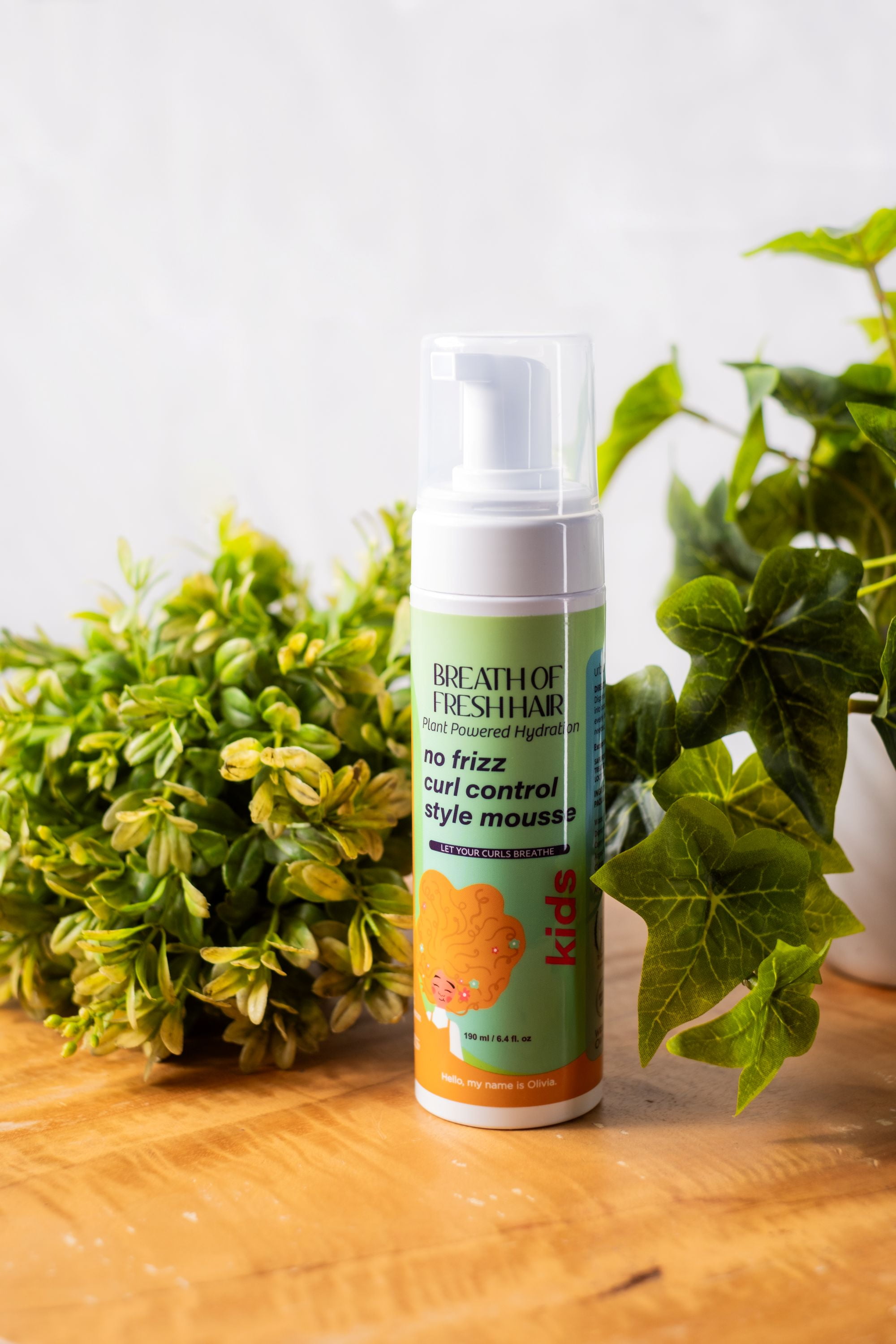 Breath of Fresh Hair Kids No FRIZZ Curl Control Curl Styling Mousse