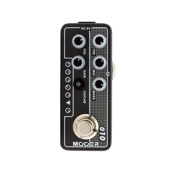 Micro Pedal Two Stones PRE-AMP MOOER negro