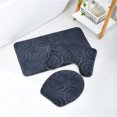 thumbnail image 3 of Juego de alfombrillas de baño Naiovety 3 pack/lote impermeables fácil de limpiar e instalar, 3 of 6