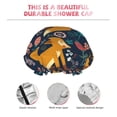 thumbnail image 5 of Easygdp Colorful Fox Shower Caps for Women, Double Waterproof Layers Shower Cap, Quick Drying Bath Hair Cap Reusable, 5 of 9