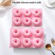 thumbnail image 4 of Toystoory Molde de silicona para rosquillas de 6 cavidades, molde para hornear fácil de usar, bandeja antiadherente reutilizable para rosquillas, para el Herramientas y accesorios para hornear Rosado Toystoory HA027997-01, 4 of 6