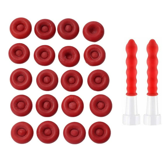 Dreamhall 2024 Hot 20-Pcs Simple-Solution Caulk Cap Red Caulk Saving Cap Caulk Sealer Saver-Open Caulking-Tube for Sealing Preserving