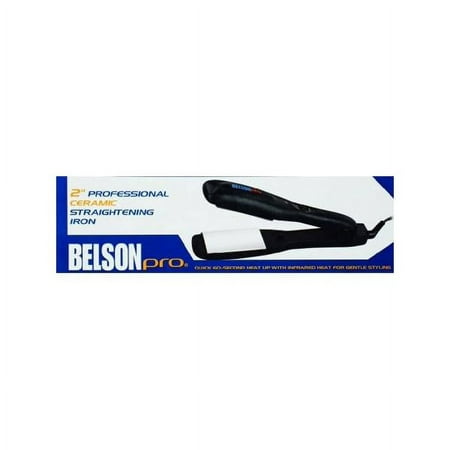 Belson Pro 2 Inch Ceramic Straightening Iron, 2"