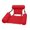 RED, variant on Water Inflatable Recliner Floating Bed Hammock Foldable Double Backrest Floating Row