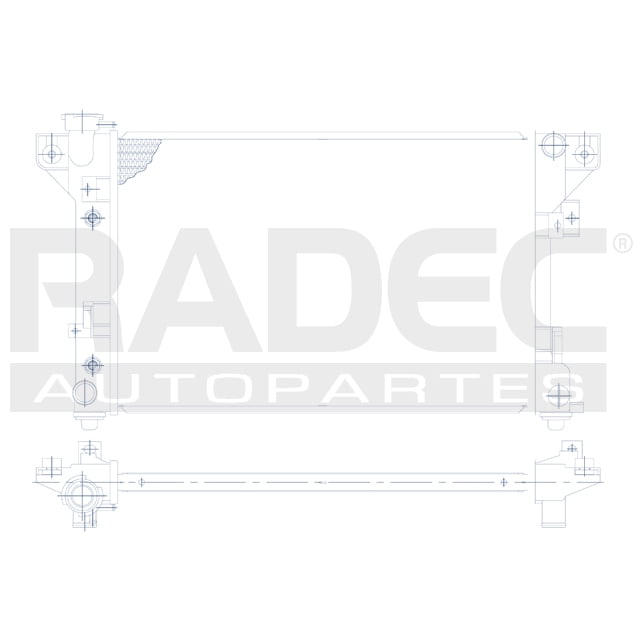 RADIADOR DE AGUA SPIRIT 1991 al 1995 CHRYSLER