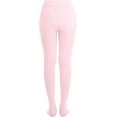 thumbnail image 3 of ORUYROP Women's Solid Colored Opaque Microfiber Footed Tights, 3 of 7