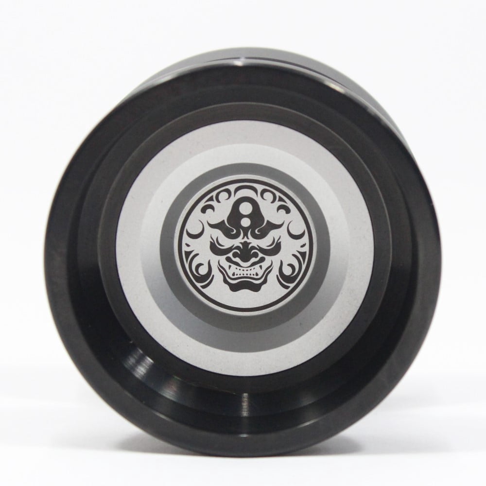 Sengoku Bishamonten Yo-Yo - Bi-Metal YoYo - 7075 Aluminum and Stainless Steel (Silver with Black Rims)