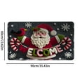 thumbnail image 3 of Christmas Rug | Holiday Floor Mat | Festive Doormat for Entryway, Living Room, Kitchen & Bathroom Decor | Soft Polyester Indoor Mat | 35x23 Inch, 3 of 6