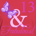 thumbnail image 3 of CafePress - Fabulous 13Th Birthday For Girls Women's Dark T Sh - Women's Traditional Fit Dark T-Shirt, 3 of 4
