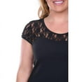thumbnail image 2 of White Mark PS837-01-1XL Plus Size Pelagia Dress, Black - 1XL, 2 of 6