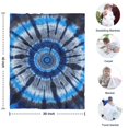 thumbnail image 4 of Blue White Tie Dye Spiral Pattern Blanket,Comfortable Soft Flannel Throw Blanket,All Season,Warm Lightweight Blankets for Sofa Bed Couch Living Room Chair,30"x40", 4 of 4