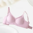 thumbnail image 5 of Bras for Women,Seamless Thin Vest Bra Soft Supportive Full Coverage Wireless Comfort Everyday Wear,Sports Bras for Women,Pink,2XL, 5 of 5