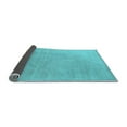 thumbnail image 2 of Ahgly Company Indoor Square Solid Light Blue Modern Area Rugs, 3' Square, 2 of 4