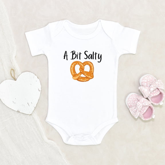 Newbabywishes - Cute A Bit Salty Pretzel Baby Clothes for Boys and Girls - Newborn Baby Clothes