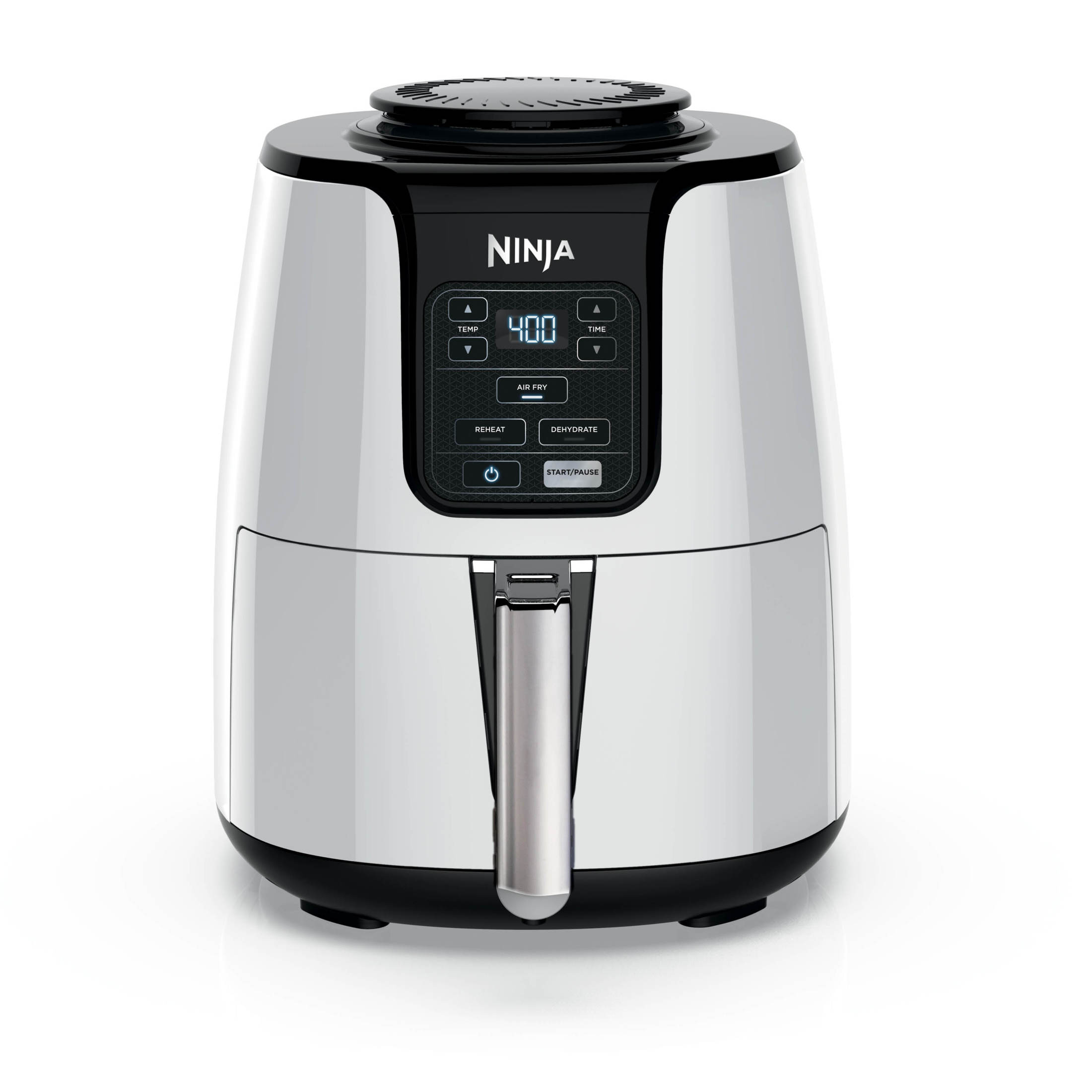 Ninja Air Fryer 4-Qt, 3-in-1, Air Fry Reheat Dehydrate, Nonstick, Dishwasher Safe, Compact, AF100WMWH White