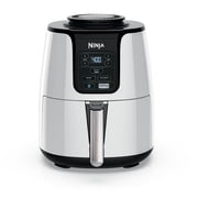 Ninja Air Fryer 4-Qt, 3-in-1, Air Fry Reheat Dehydrate, Nonstick, Dishwasher Safe, Compact, AF100WMWH White