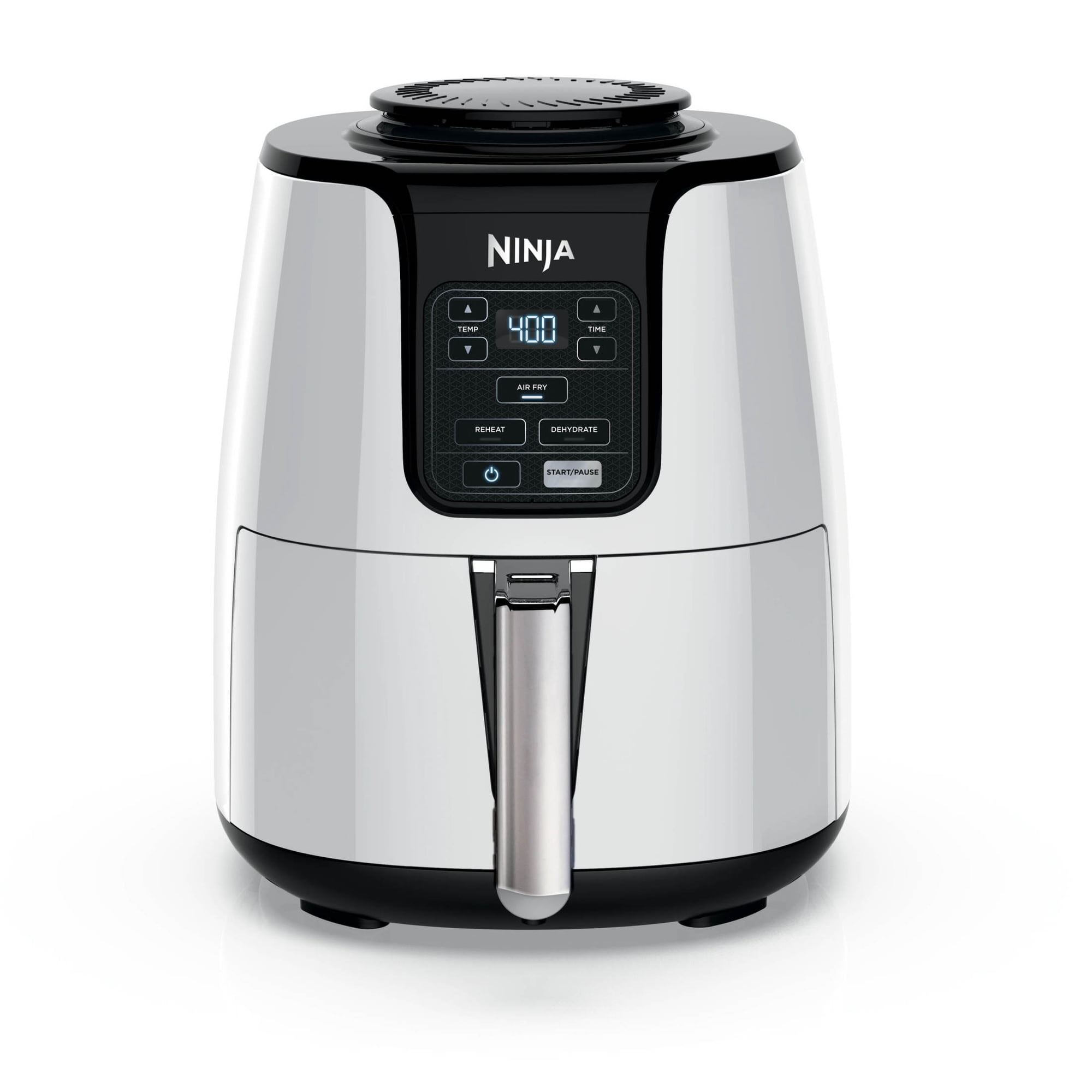 Ninja Air Fryer 4-Qt, 3-in-1, Air Fry Reheat Dehydrate, Nonstick, Dishwasher Safe, Compact, AF100WMWH White