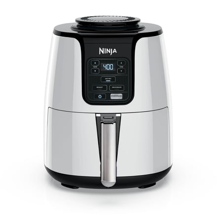 Ninja Air Fryer 4-Qt, 3-in-1, Air Fry Reheat Dehydrate, Nonstick, Dishwasher Safe, Compact, AF100WMWH White