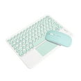 thumbnail image 1 of Amdohai Bluetooth Keyboard Mouse Combo Bluetooth3.0 Wireless Rechargeable Keyboard Ergonomic Mouse Set Slim Design Support Android iOS Windows Green, 1 of 7