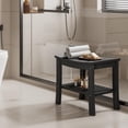 thumbnail image 2 of Towallmark HDPE Shower Bench With Storage Shelf, Waterproof Bath Seat Stool, Non Slip Design For Bathtub Spa, Indoor Outdoor Use, 2 of 8