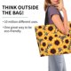 thumbnail image 2 of Balery Artistic Zebra Print Sunflower Bolsa Tote Estilo Estético con Cremalleras, Bolsa de Hombro, Bolsa de Compras Grande y Plegable, 2 of 8
