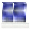 thumbnail image 2 of Oiur 20 Pcs ID Card Holders with Lanyards Clear Waterproof Resealable Horizontal or Vertical Name Tags Badge Holders And Lanyard Necklaces with Clip for Office School Events,Blue A, 2 of 8