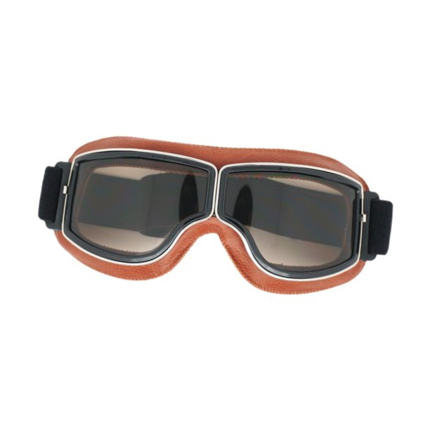 Gafas de moto,Gafas de moto Gafas de montar vintage,Gafas deportivas Accesorio de ciclismo Mujeres Hombres Adultos,Gafas para scooter,ATV,motocross,a prueba de viento,Gafas lente marrón marrón