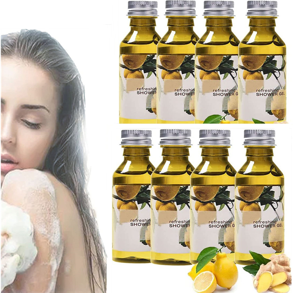 Lymphatic Drainage Herbal Shower Gel, Lymphatic Detox Ginger Shower Gel