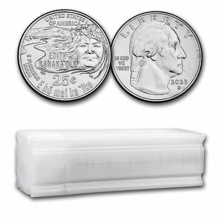 2023-D Edith Kanaka ole American Women Qtr 40-Coin Roll