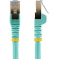 thumbnail image 2 of Shiyou- .com Câble Ethernet CAT6a 8 Pieds - 10 Gigabit Blindé Sans Accroc RJ45 100W Patch Cordon - Câble Réseau 10GbE STP avec Soulagement de la Souche - Testé/filage Aqua Fluke Certifié UL/tia (C6ASPAT8AQ), 2 of 4